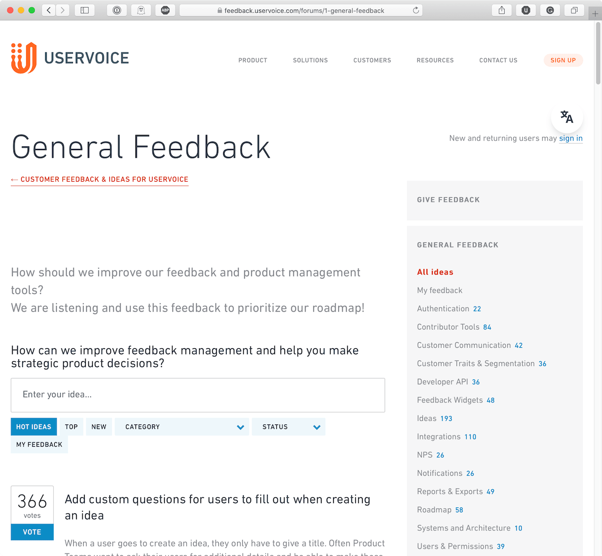 productroad is uservoice alternative - board